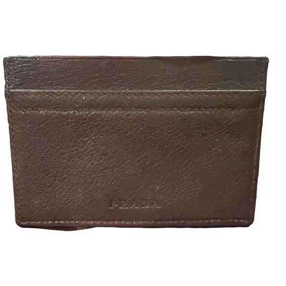 Prada Chocolate Brown Business Card Holder - Picture 1 of 2